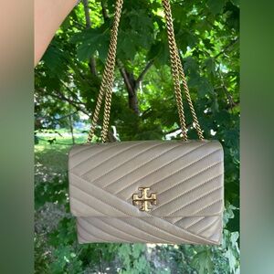 Tory Burch Kira Chevron Convertible
Shoulder Bag in Sandpiper Color